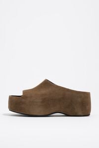 Sandalia plataforma alta serraxe oliva