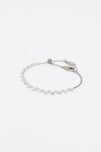 Bransoletka serca kryształki srebrne