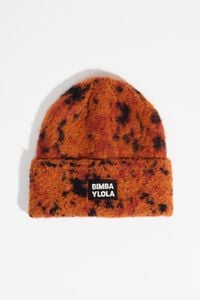 Carmine lynx knit hat