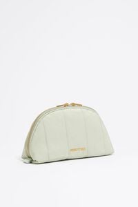 Neceser medialuna mediano nylon verde agua