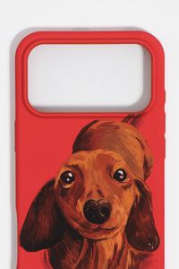 Funda r&iacute;gida iPhone 17 Pro teckel roja