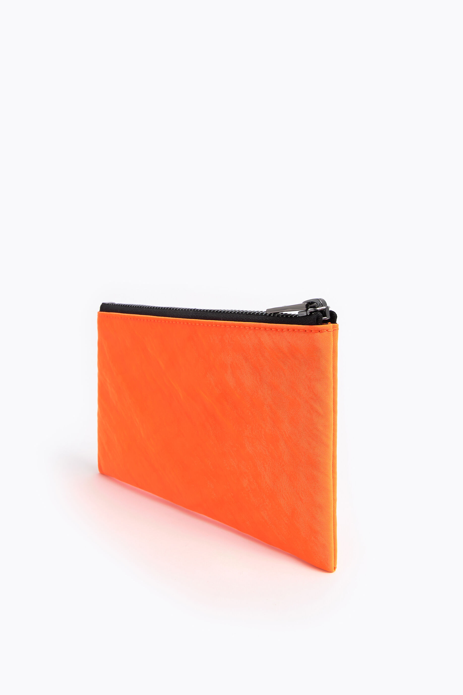 red orange purse