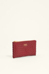 Cherry plaited coin purse