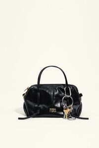 Mini black leather Lolita bag