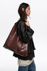 Bolso Paper bikini maxi piel moca