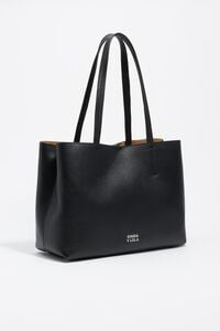 Black leather Chihuahua shopper bag