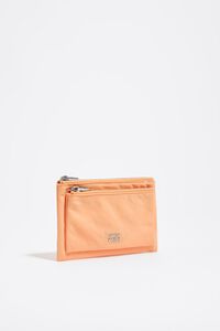 Orange sorbet nylon Pocket purse