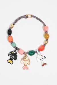 Collar piedras y peces multicolor
