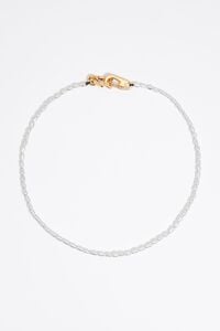 Pearls and logo heart necklace