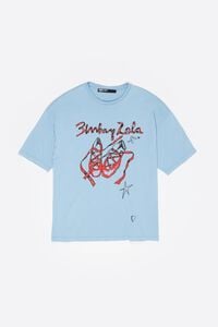 Light blue ballerinas logo T-shirt