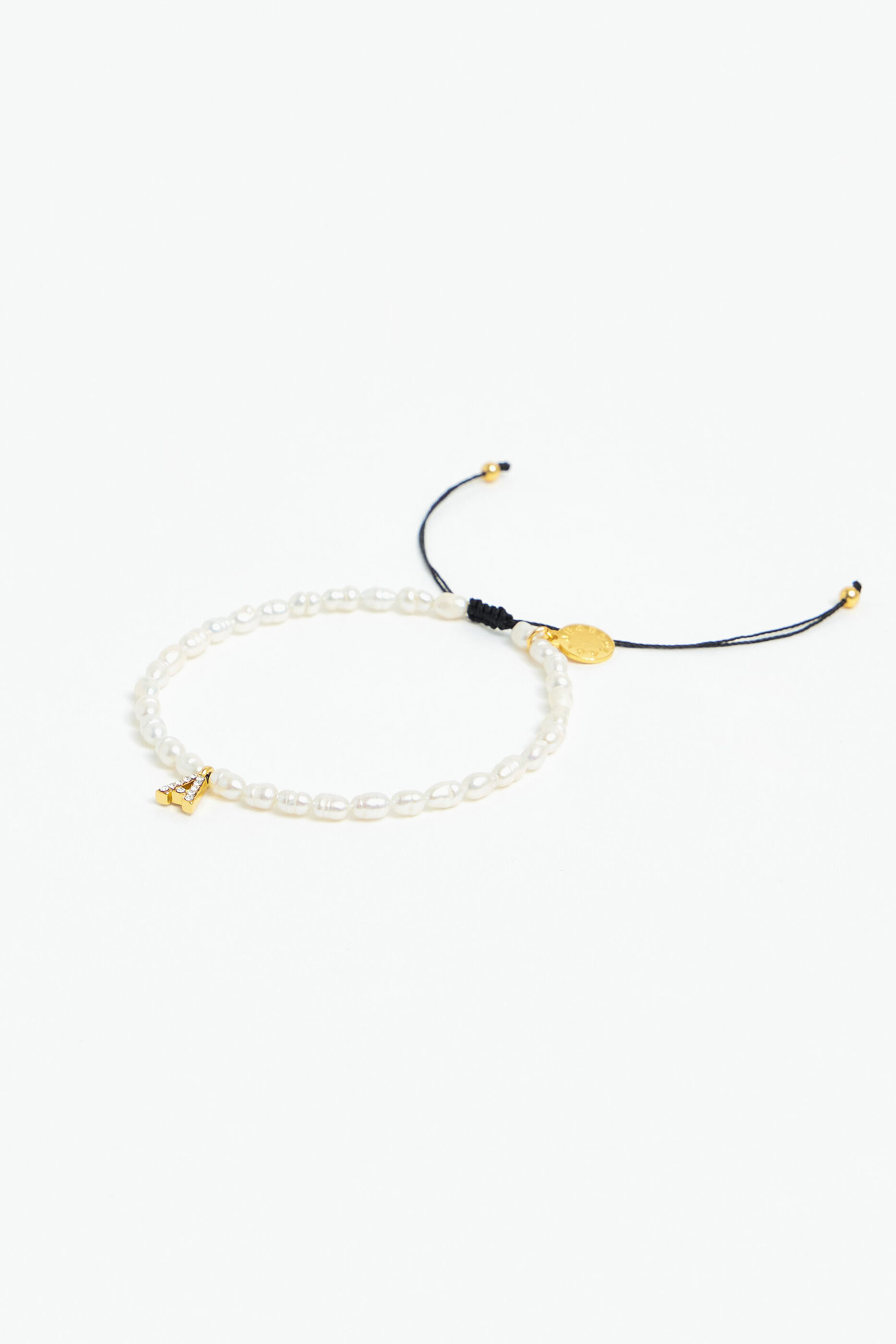 Letter A pearl bracelet