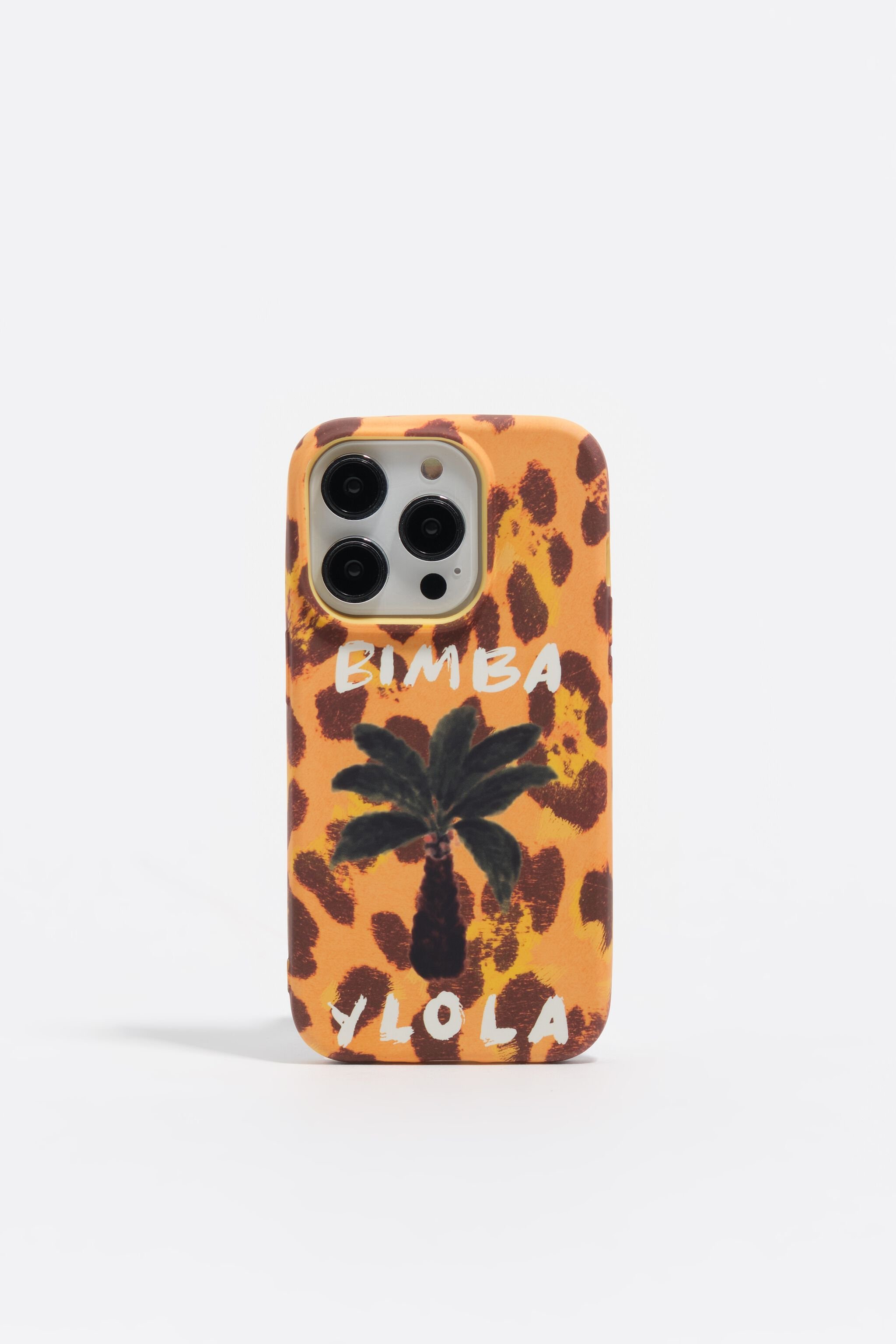 iPhone 15 PRO yellow palm tree rigid case