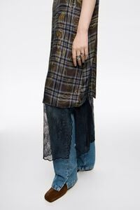 Vestit tirants doble capa punta Ikatmix blau