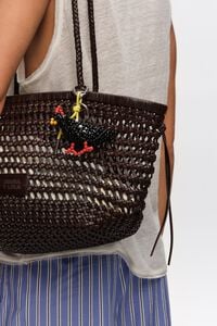 Hen bead key ring