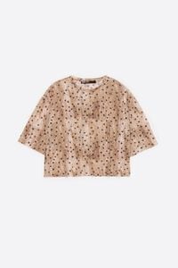 Watercolor Dots boxy devor&eacute; T-shirt