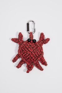 Plaited crab key ring