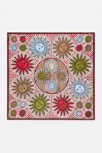 Pa&ntilde;uelo soles burdeos