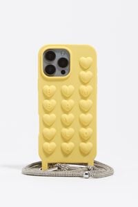 Yellow rope silicone iPhone 15 Pro Max case