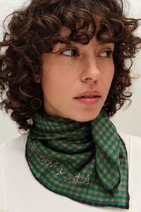 Chal cuadros vichy verde