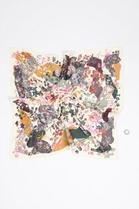 Floral fragments scarf charm
