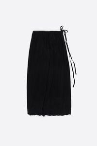 Black midi skirt