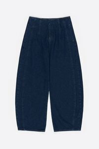 BARREL - Dark blue buckled denim jeans