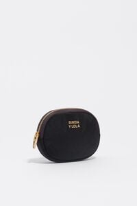 Black nylon coin purse