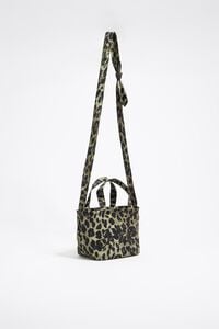 Bolso shopper mini nylon Leopard caqui