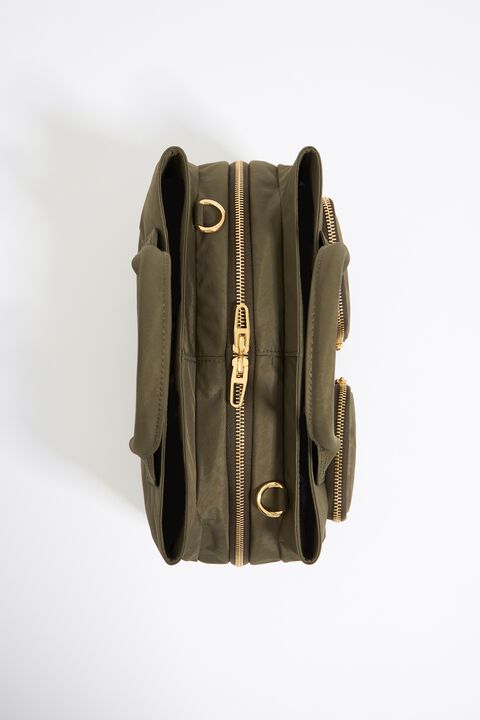 Bolso de mano Pocket grande nylon caqui Bolso de mano Pocket grande nylon caqui