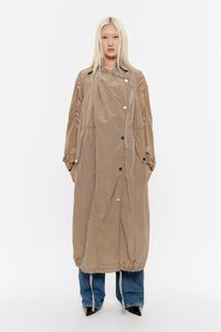 Gabardina ligera maxi camel