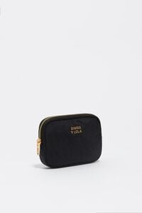 Monedero nylon negro