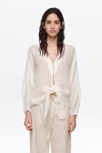 Camisa capa maxi lazada ramio branco