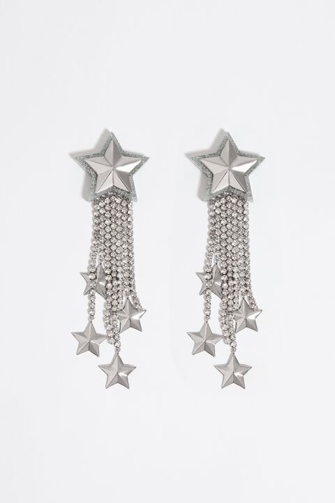 Bimba Y Lola Glitter Stars and Crystals Earrings