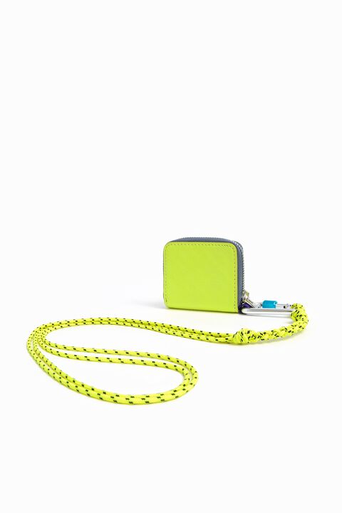 Yellow Leather Coin Purse