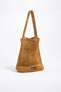 Large gold shoulder bag
