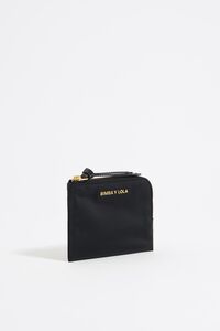 Monedero nylon negro