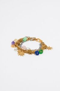 Armband mehrere Ketten Sonne und Mond