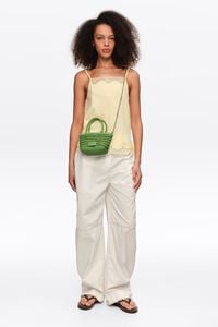 Top de tirants amb encaix groc clar