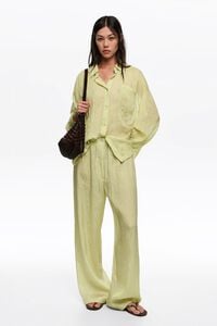 Olive mini Dots jogger trousers