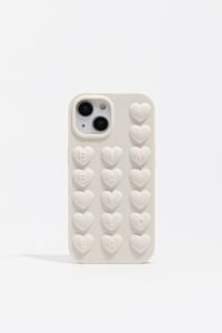 White iPhone 15 silicone case