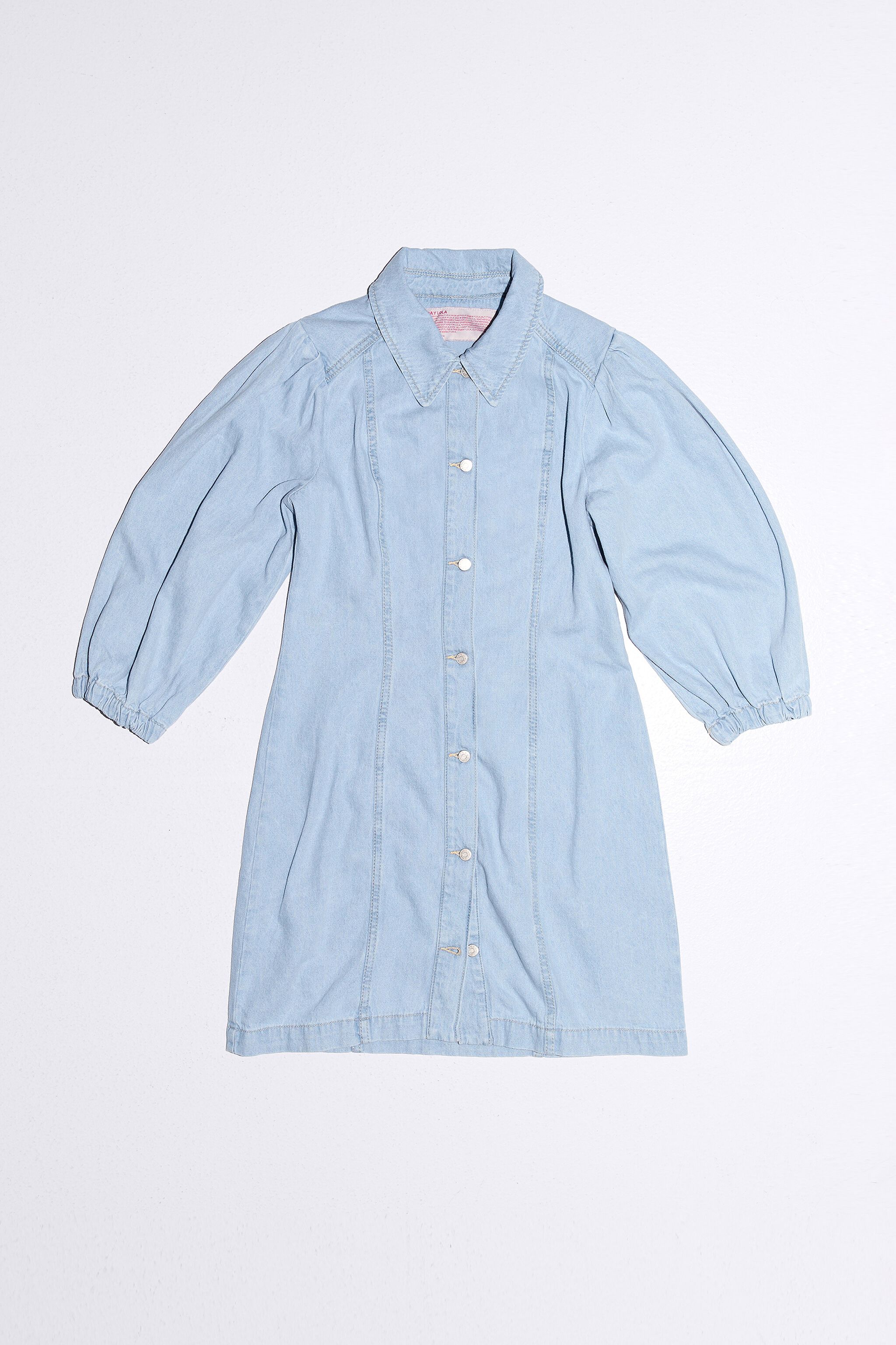 Light blue denim dress