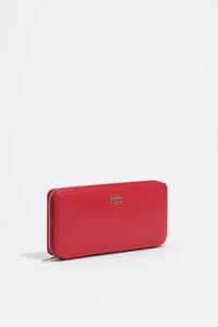 Billetera grande piel roja
