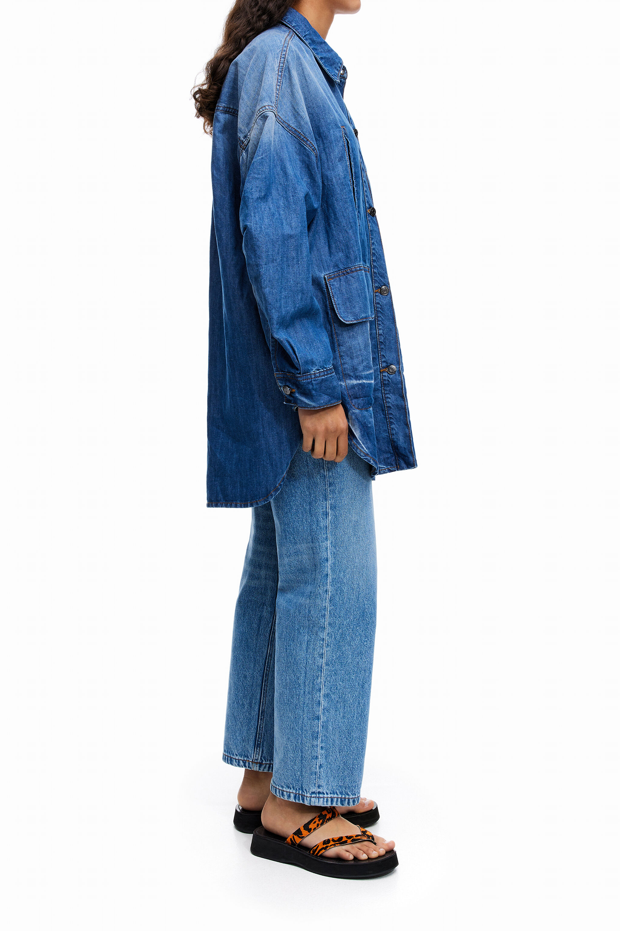 Denim oversize overshirt