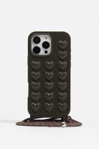 Dark green shiny silicone case for iPhone 16 PRO