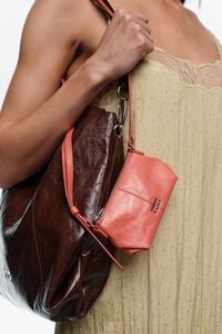 Bolso mini piel coral