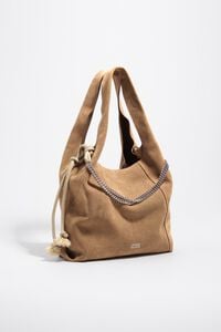 Tan medium leather Paper bag