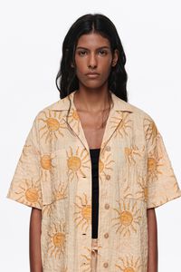 Camisa oversize algod&oacute;n textura Bimba by the south