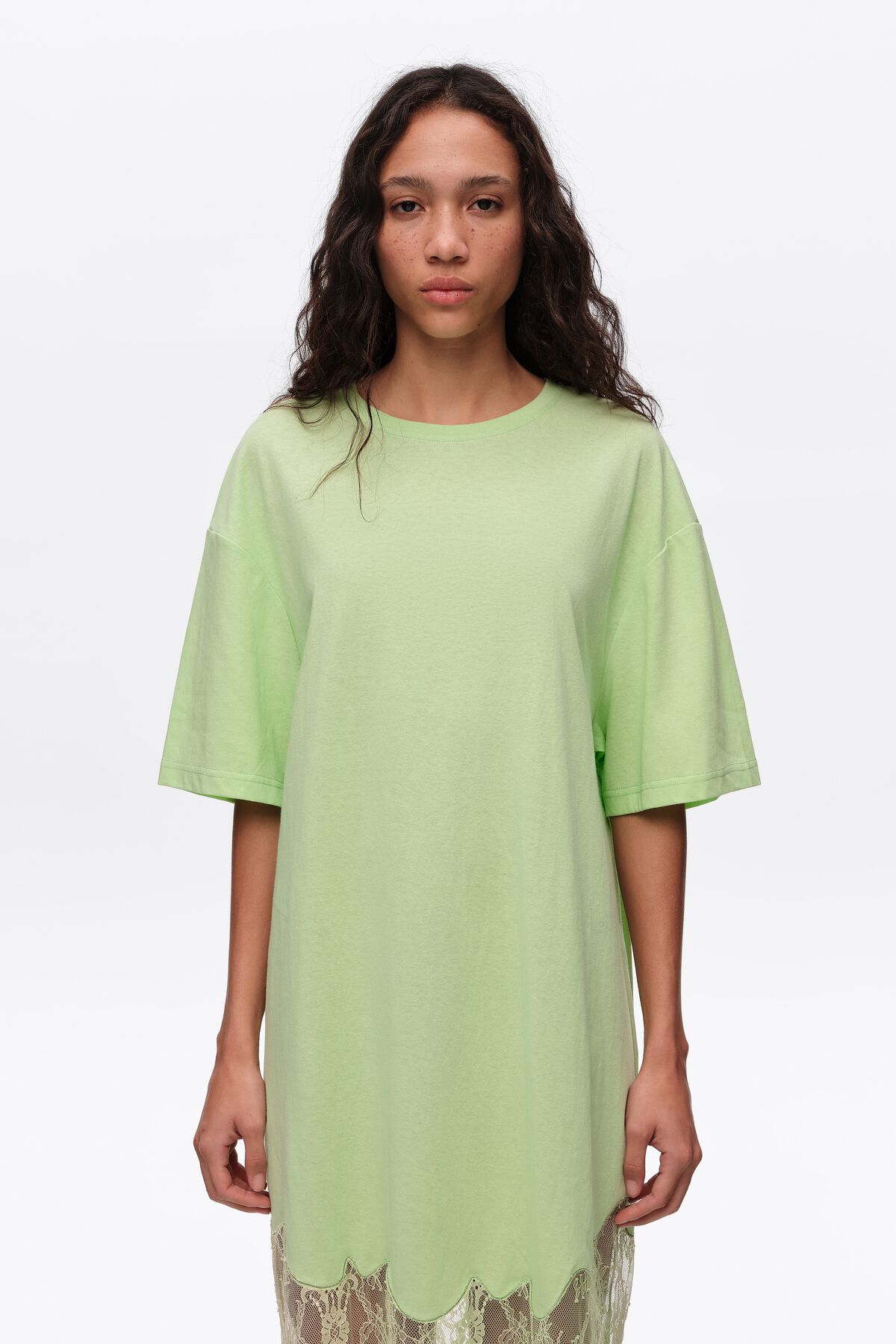 BIMBA Y LOLA Short apple lace T-shirt dress