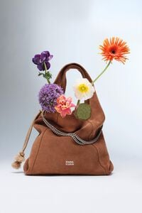 Bolso Paper grande serraje casta&ntilde;a