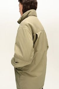 Dark olive reversible Leopard fur jacket